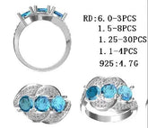 Sterling Silver Semi Mount Ring Setting Round RD 6x6mm - Syzjewelry